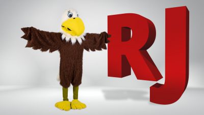 "RJ" the American Eagle Mascot